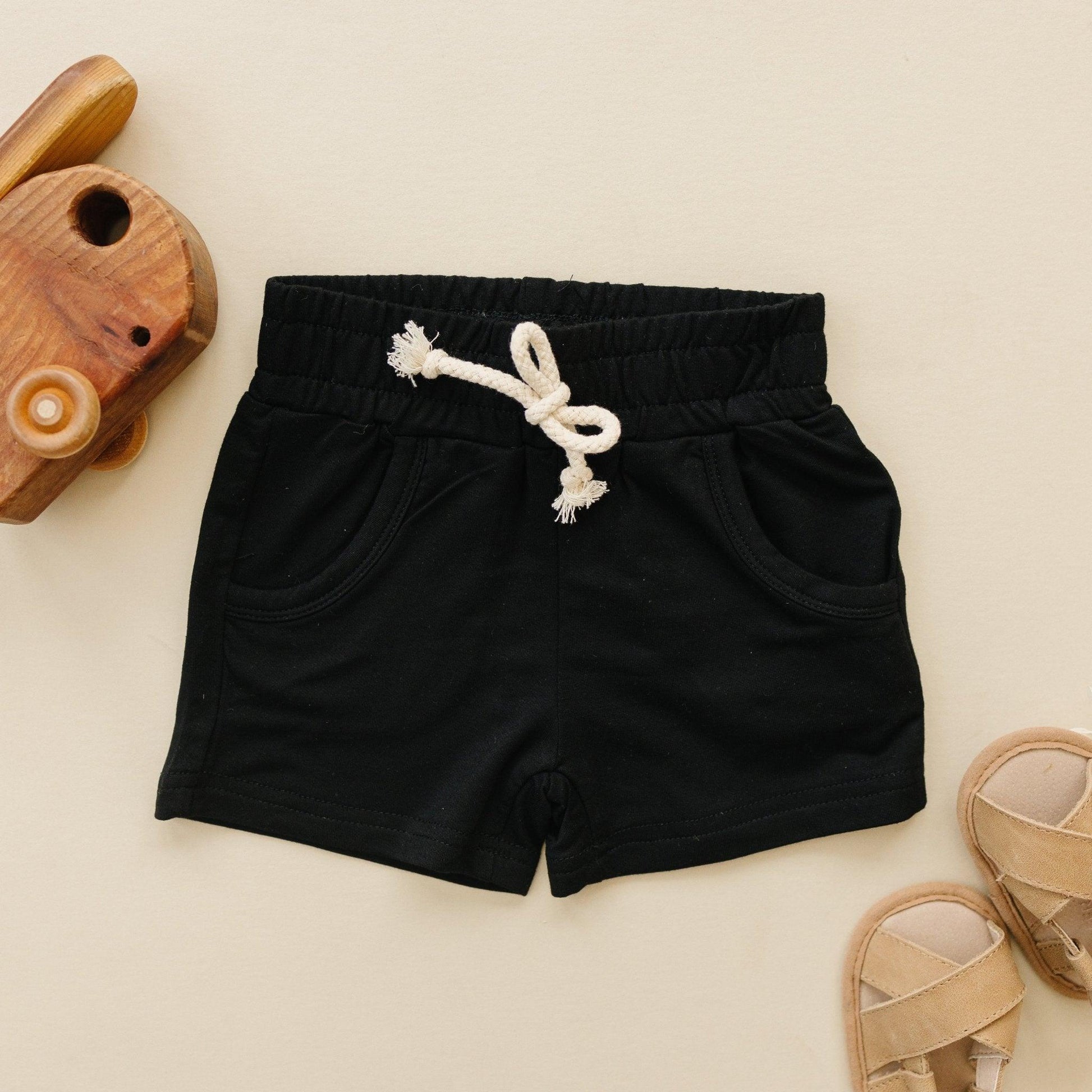 Bamboo Terry Drawstring Shorts - Little Joy Co.