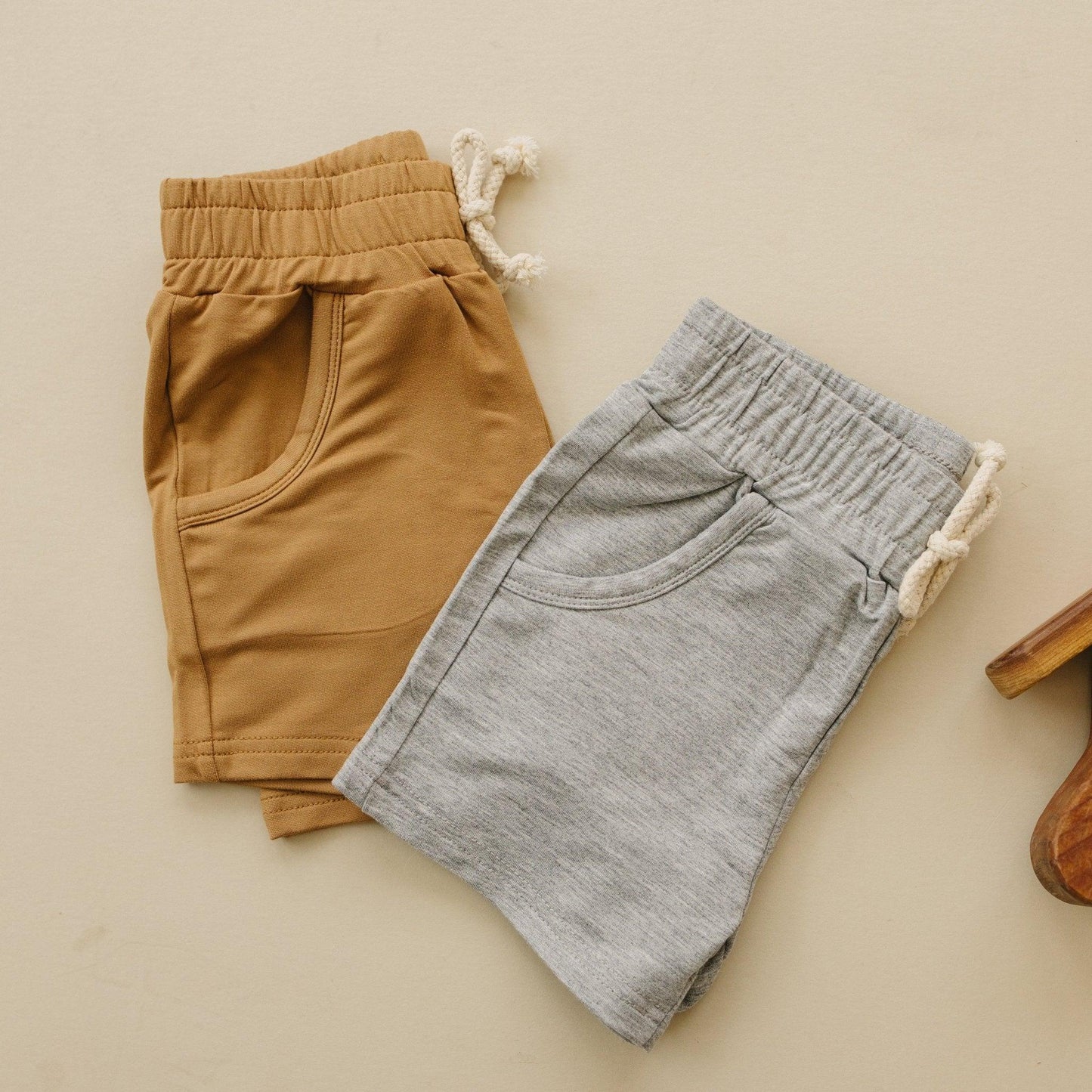 Bamboo Terry Drawstring Shorts - Little Joy Co.