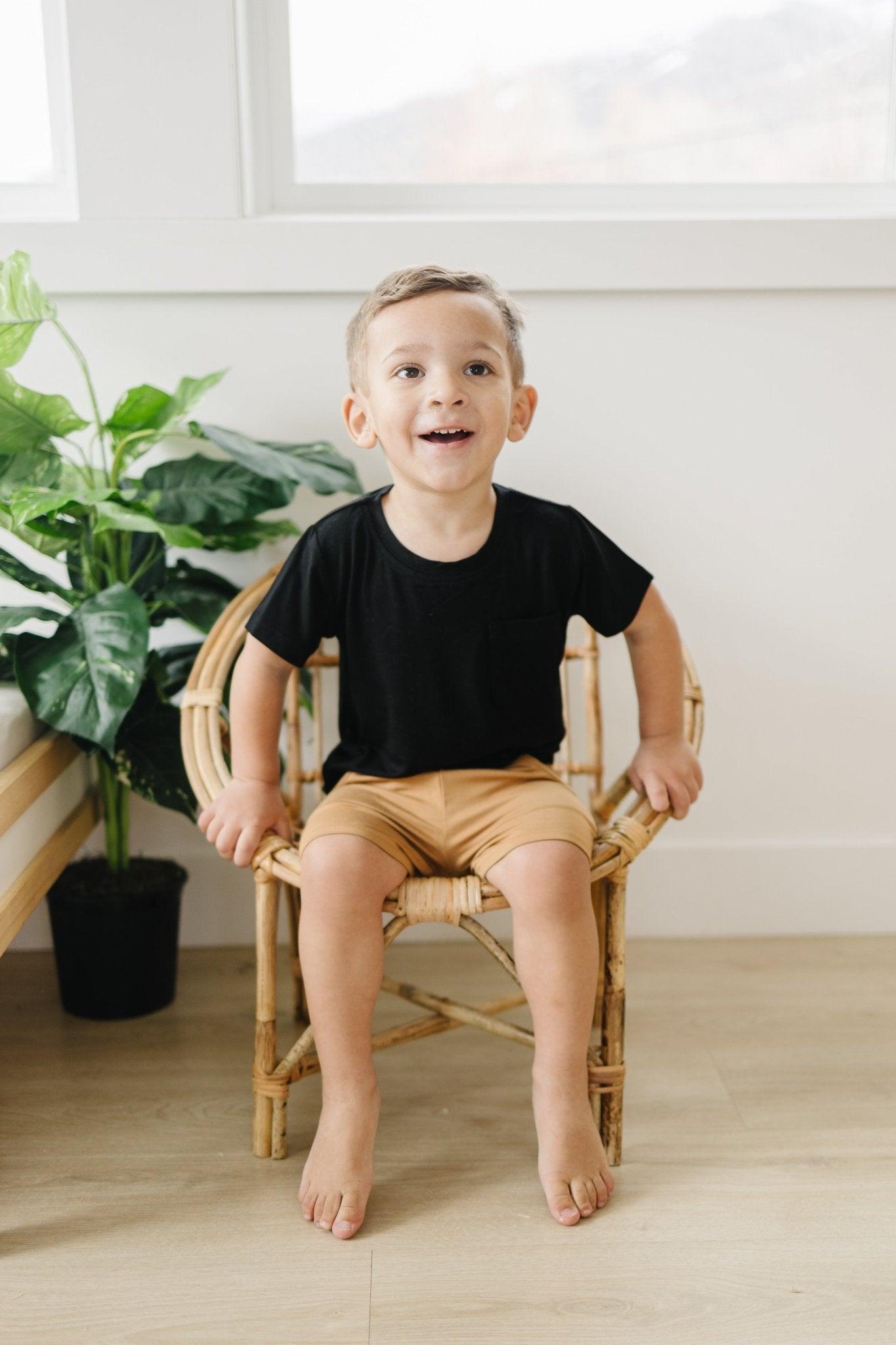 Bamboo Terry Drawstring Shorts - Little Joy Co.