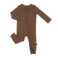 Larkspur Baby Zip Romper in Chestnut