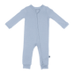 Larkspur Baby Zip Romper in Stone