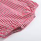 Basic Red Gingham Bubble Romper