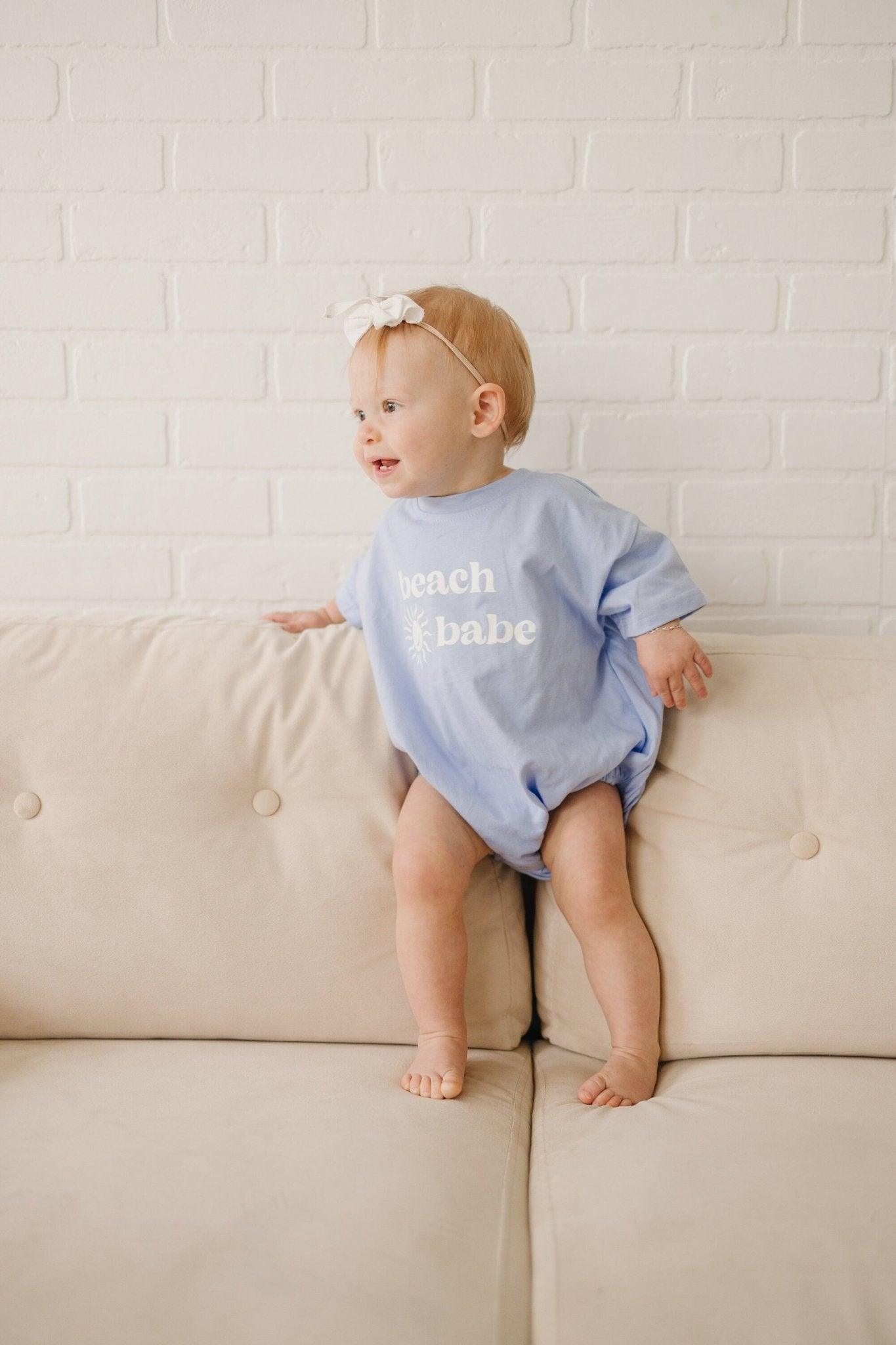 Beach Babe T - Shirt Romper - more colors - Little Joy Co.