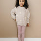 Beige Daisy Hand Embroidered Sweater - Little Joy Co.