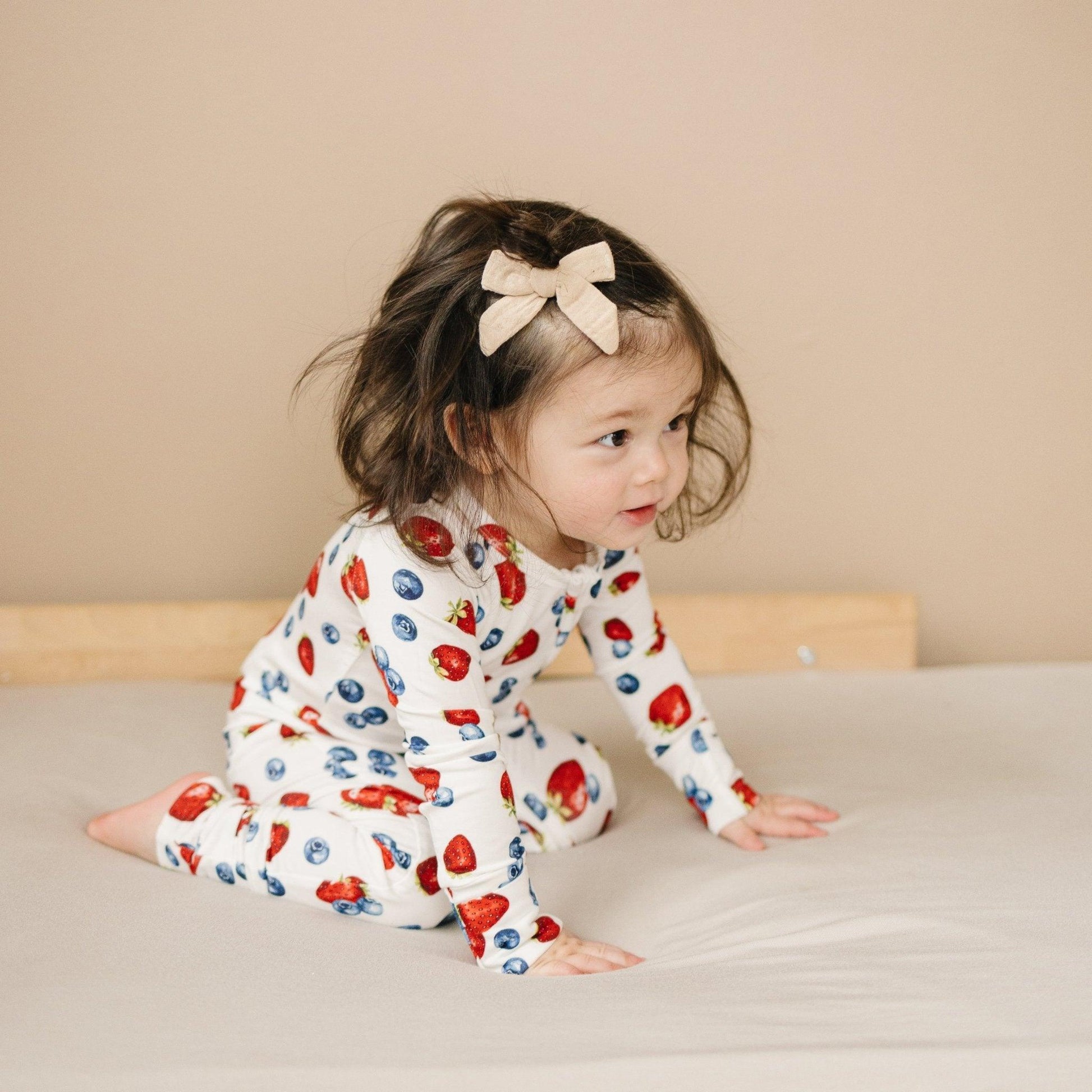 Berry Sweet Bamboo Zippy Romper - Little Joy Co.