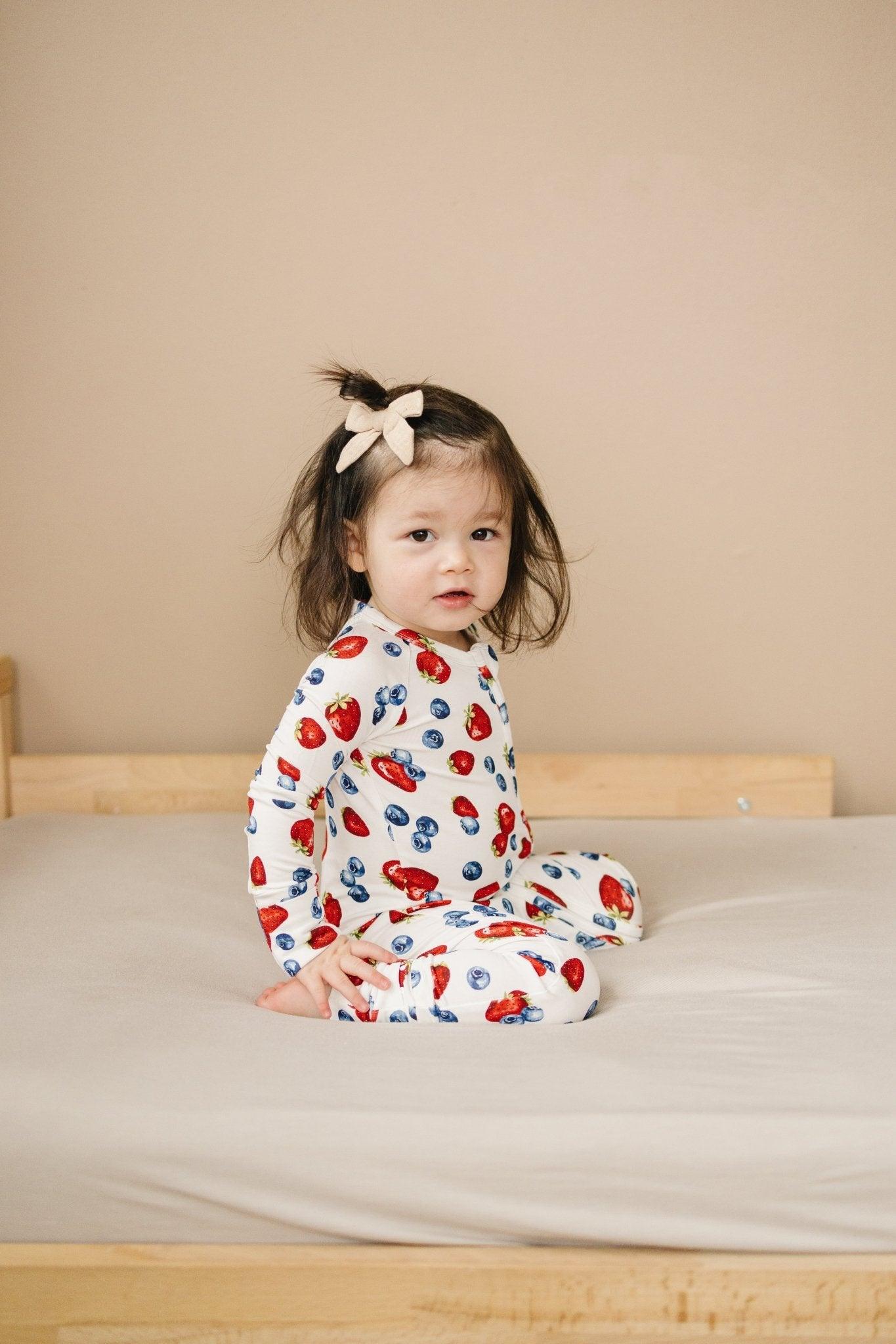 Berry Sweet Bamboo Zippy Romper - Little Joy Co.