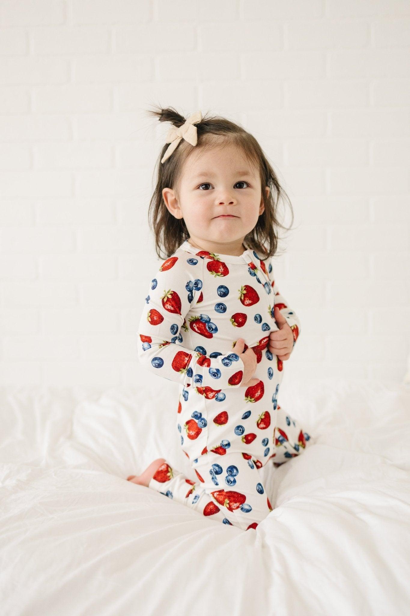 Berry Sweet Bamboo Zippy Romper - Little Joy Co.