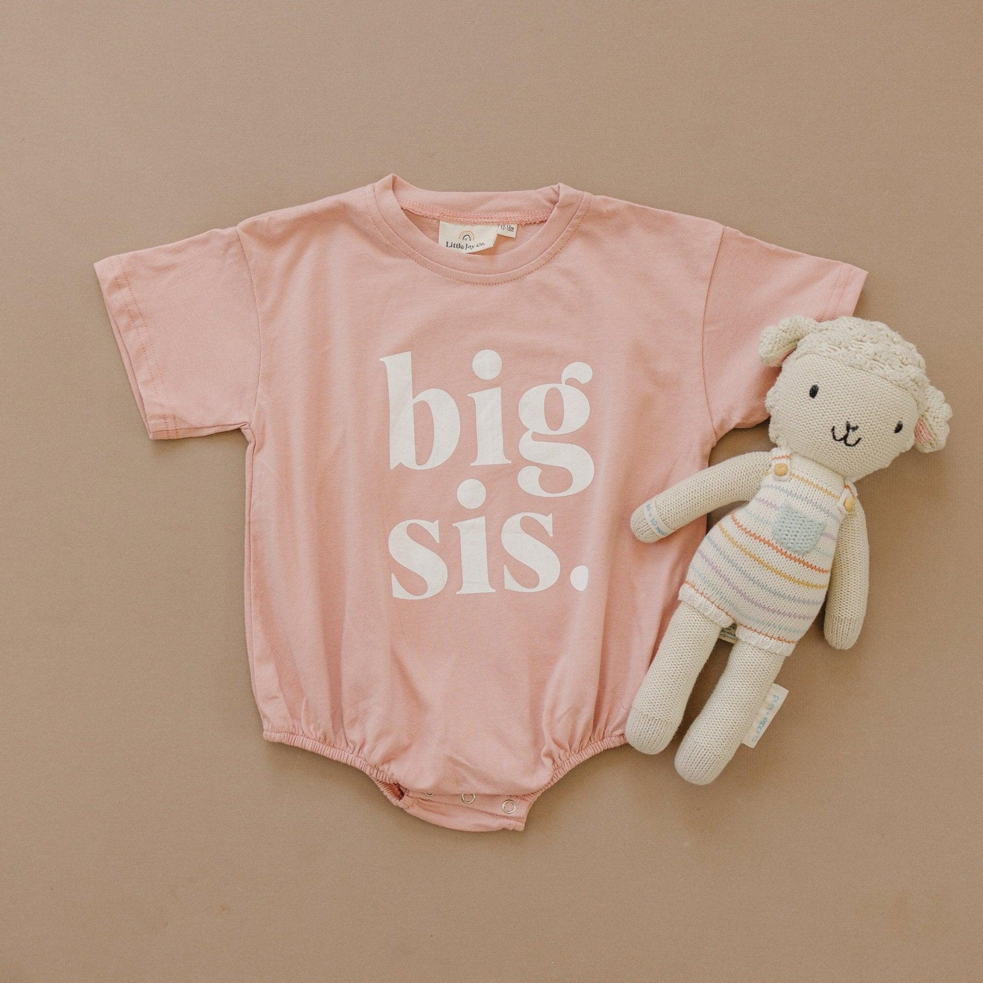 Big Sis Bubble Romper - more colors - Little Joy Co.