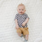 Black Checkered Bamboo Tee - Little Joy Co.