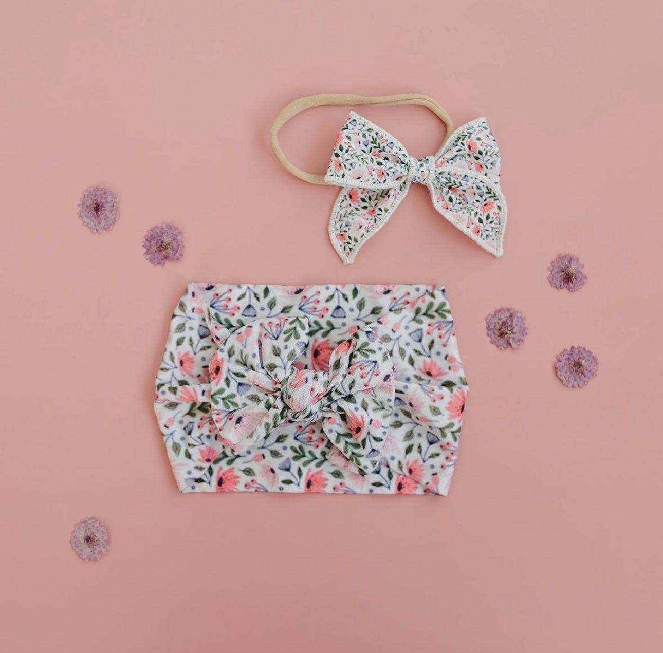 Blossom Edged Bow - Little Joy Co.