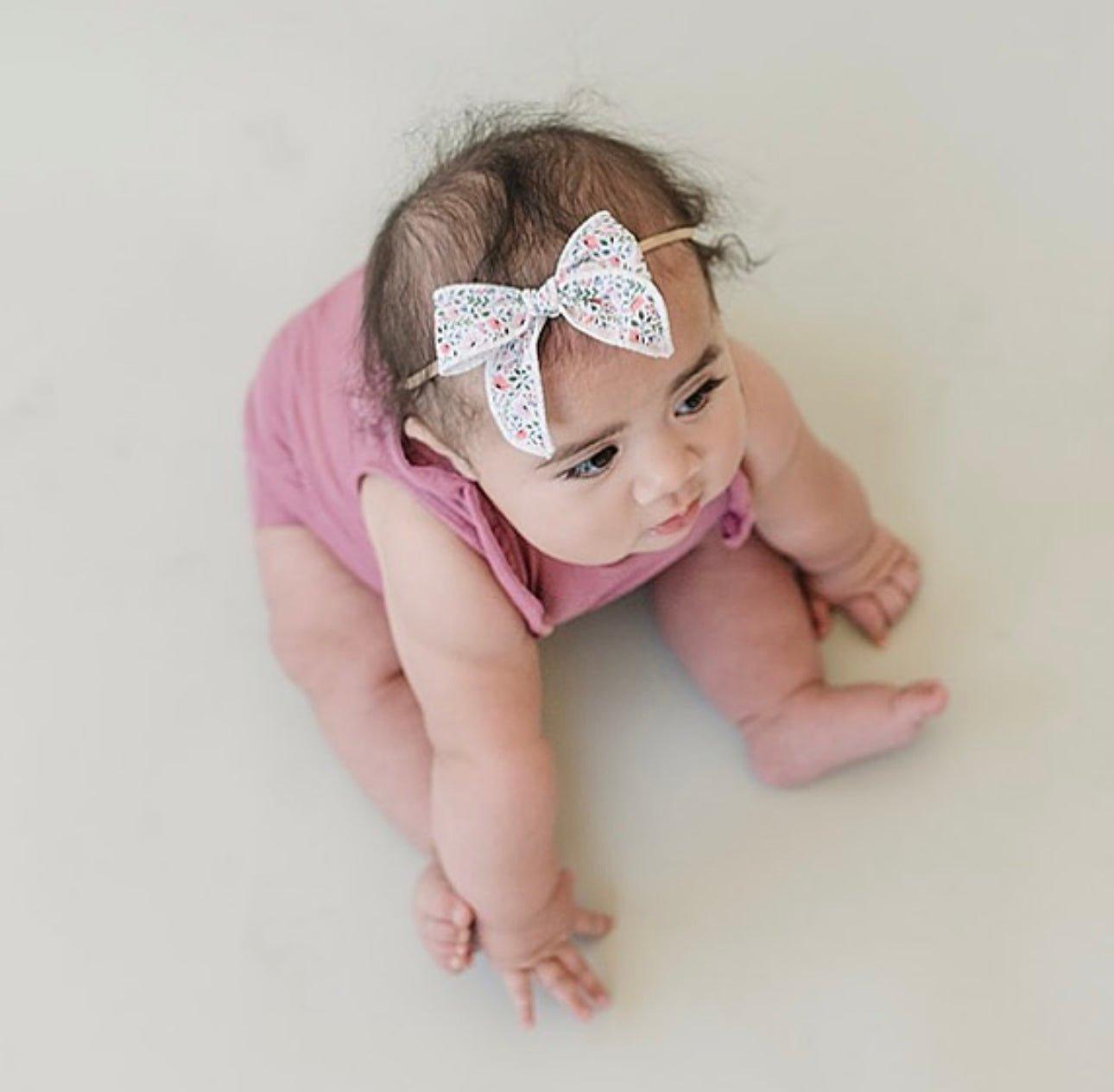 Blossom Edged Bow - Little Joy Co.