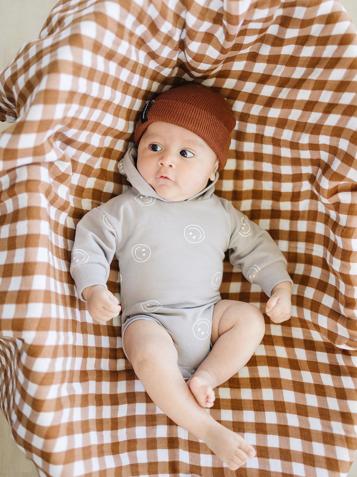 Brown Mebie Baby Beanie - Little Joy Co.