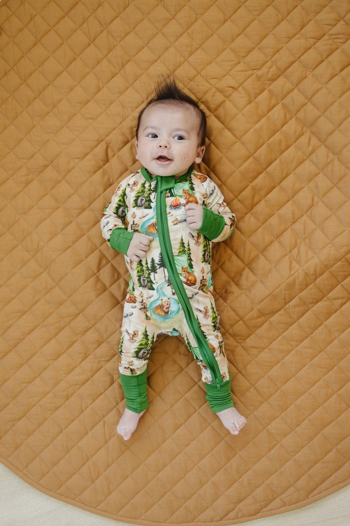 Camping Bamboo Zippy Romper - Little Joy Co.