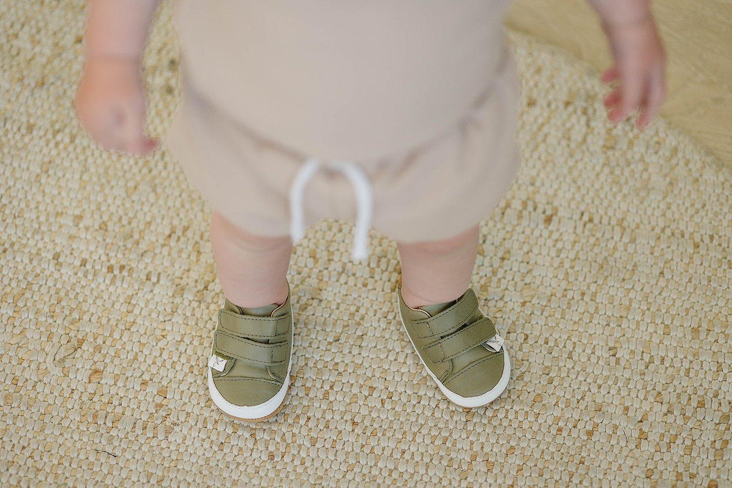 Casual Army Green Low Top {Premium Leather} - Little Joy Co.