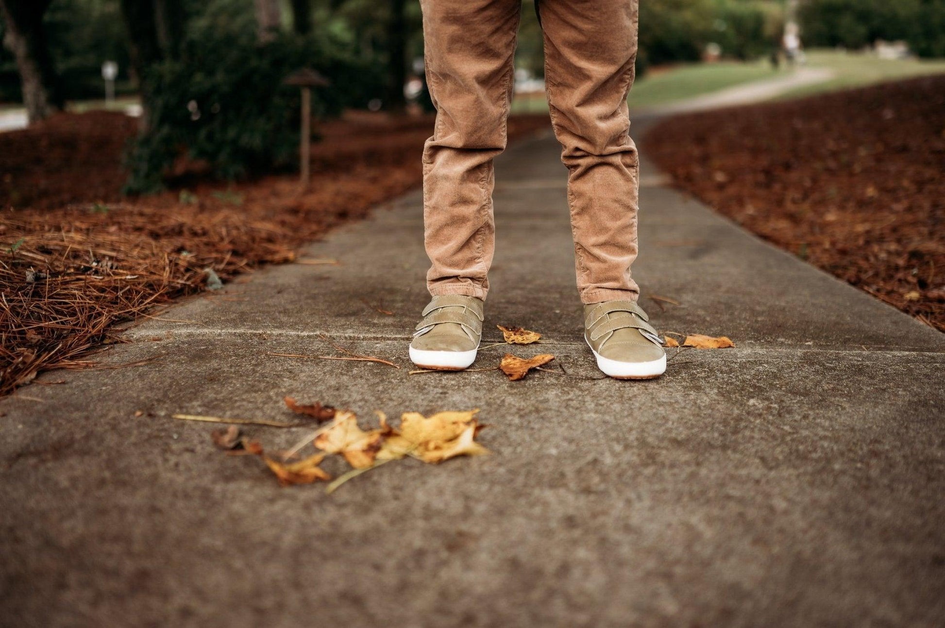 Casual Army Green Low Top {Premium Leather} - Little Joy Co.