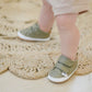 Casual Army Green Low Top {Premium Leather} - Little Joy Co.