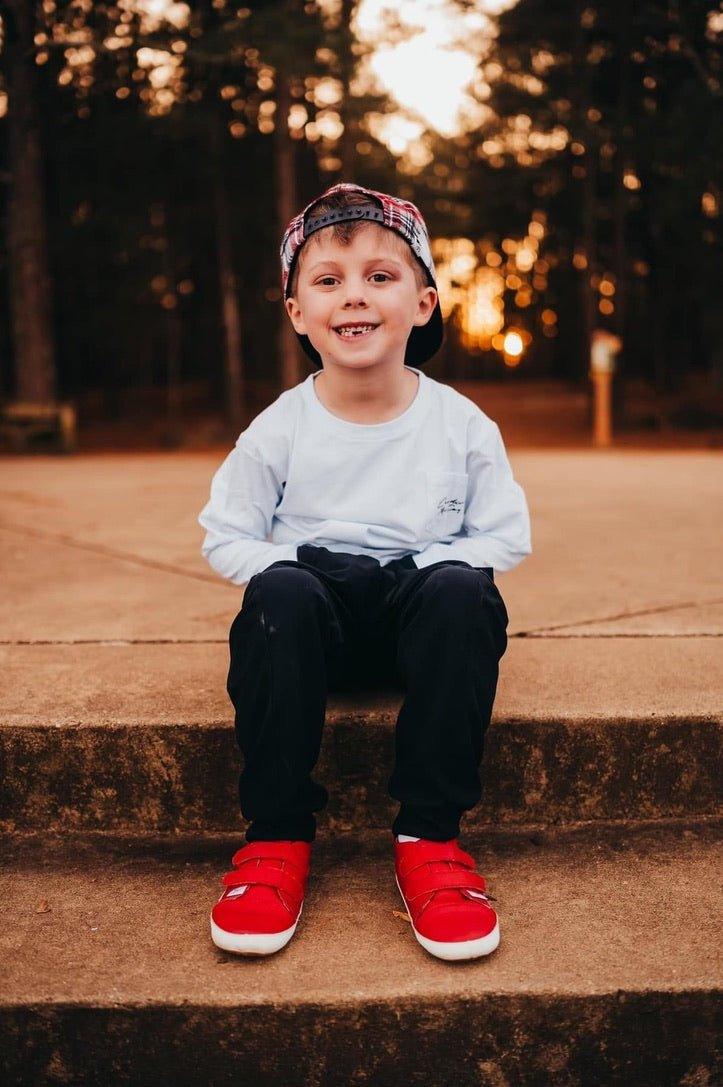 Casual Red Low Top - Little Joy Co.