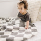 Charcoal Checkered Plush Blanket - Little Joy Co.