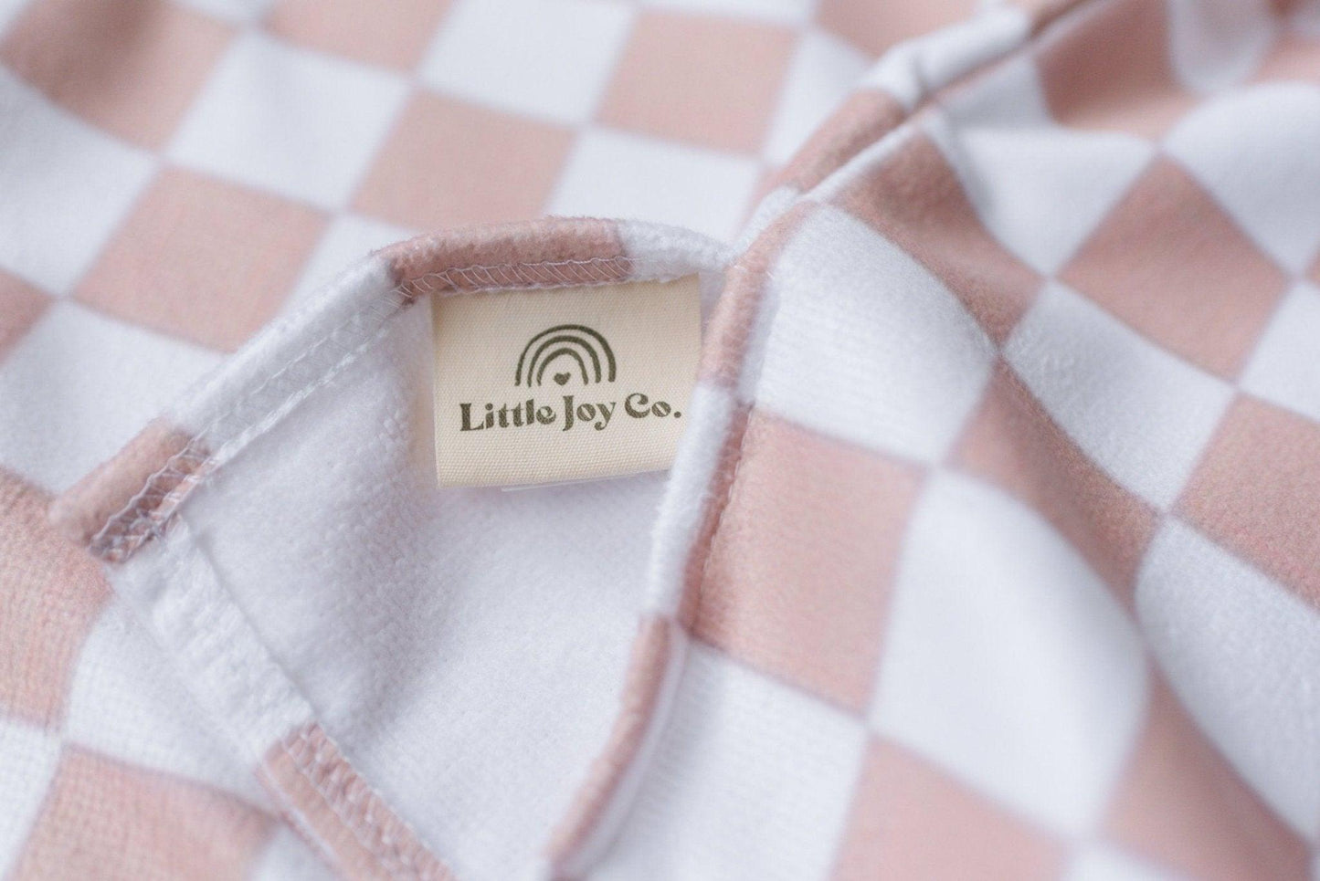 Checkered Beach Towel Poncho - Little Joy Co.