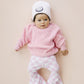 Checkered Flare Pants | Pink