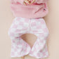 Checkered Flare Pants | Pink