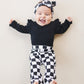 Checkered Headband | Black