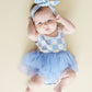 Checkered Headband | Blue