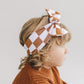 Checkered Headband | Copper