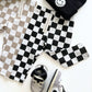 Checkered Leggings | Black