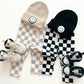 Checkered Leggings | Latte