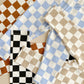 Checkered Leggings | Latte