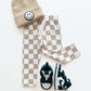 Checkered Leggings | Latte