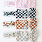 Checkered Smiley Lounge Set | Pink