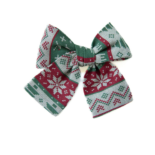 Christmas Sweater - Petite Hair Bow