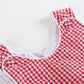 Classic Red Seersucker Bubble Romper