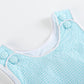Classic Turquoise Seersucker Bubble Romper