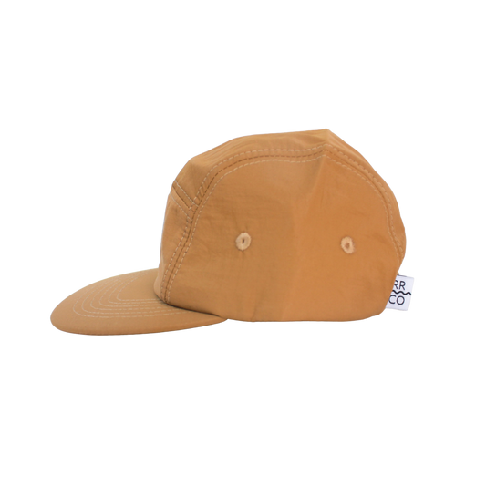 Nylon Five-Panel Hat in Clay