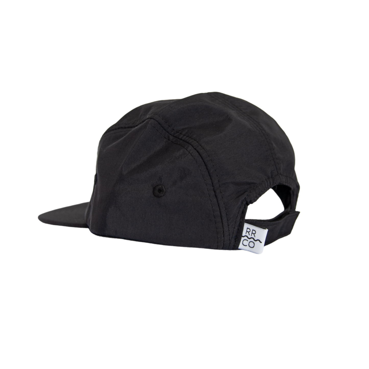 Nylon Five-Panel Hat in Coal