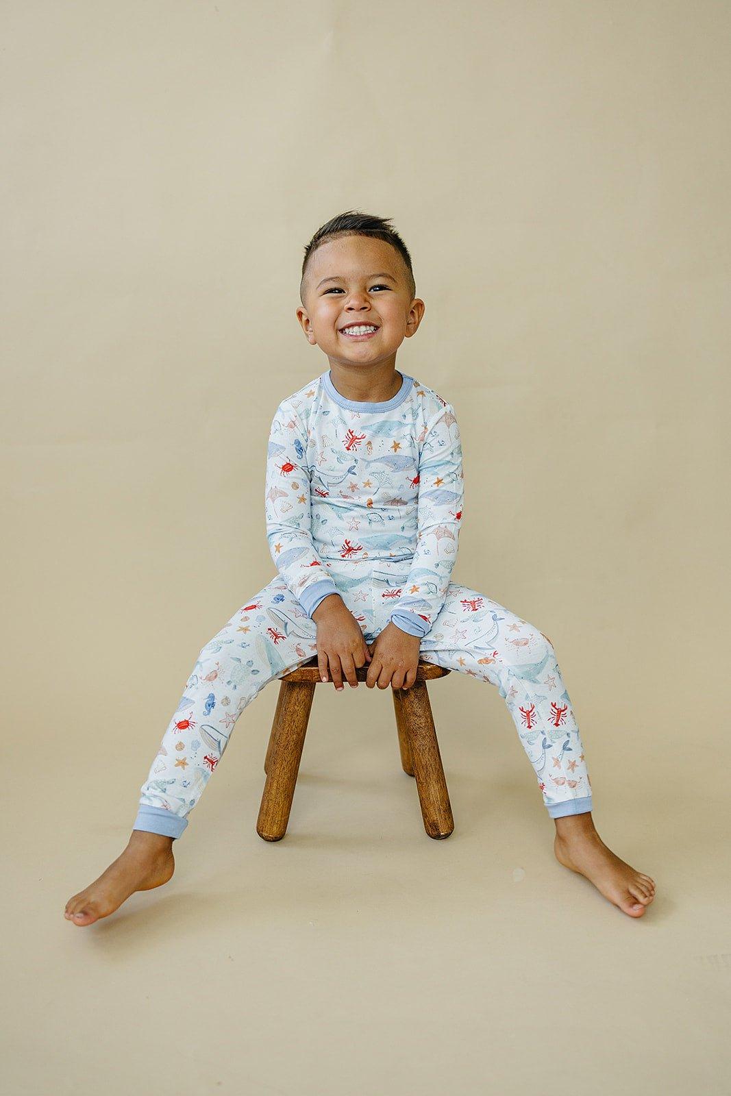 Coastal Cutie 2pc Modal Pajamas - Little Joy Co.