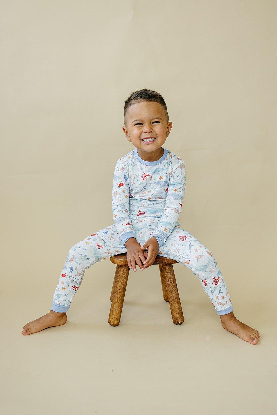 Coastal Cutie 2pc Modal Pajamas - Little Joy Co.