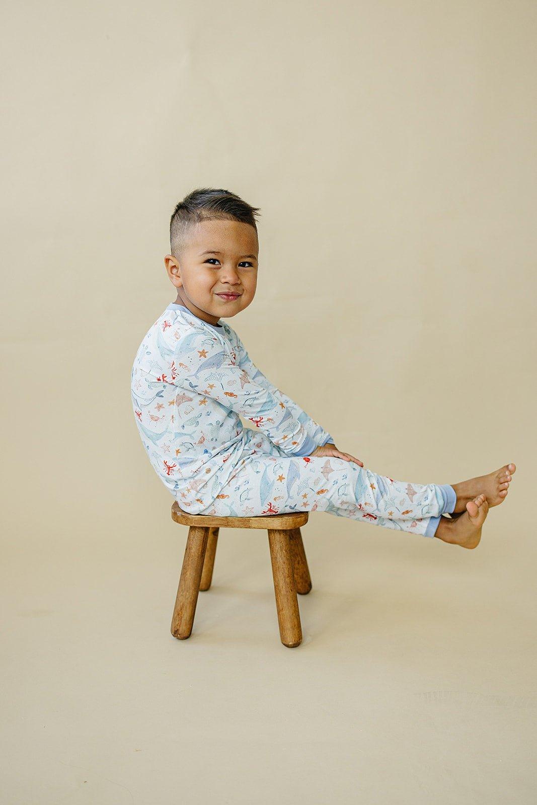 Coastal Cutie 2pc Modal Pajamas - Little Joy Co.