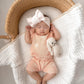 Organic Knit Short Set - Coral Daisies
