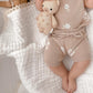Organic Knit Short Set - Tan Floral