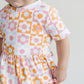 Cotton Peplum Set | Checks & Flowers