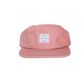 Cotton Five-Panel Hat in Blush