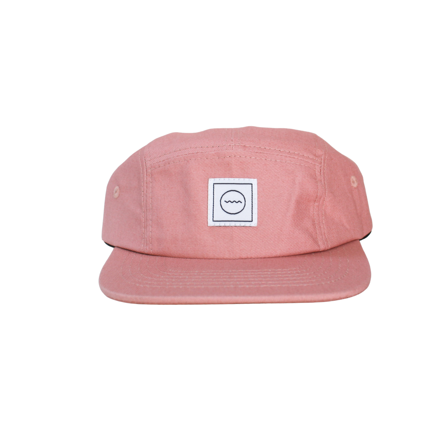 Cotton Five-Panel Hat in Blush