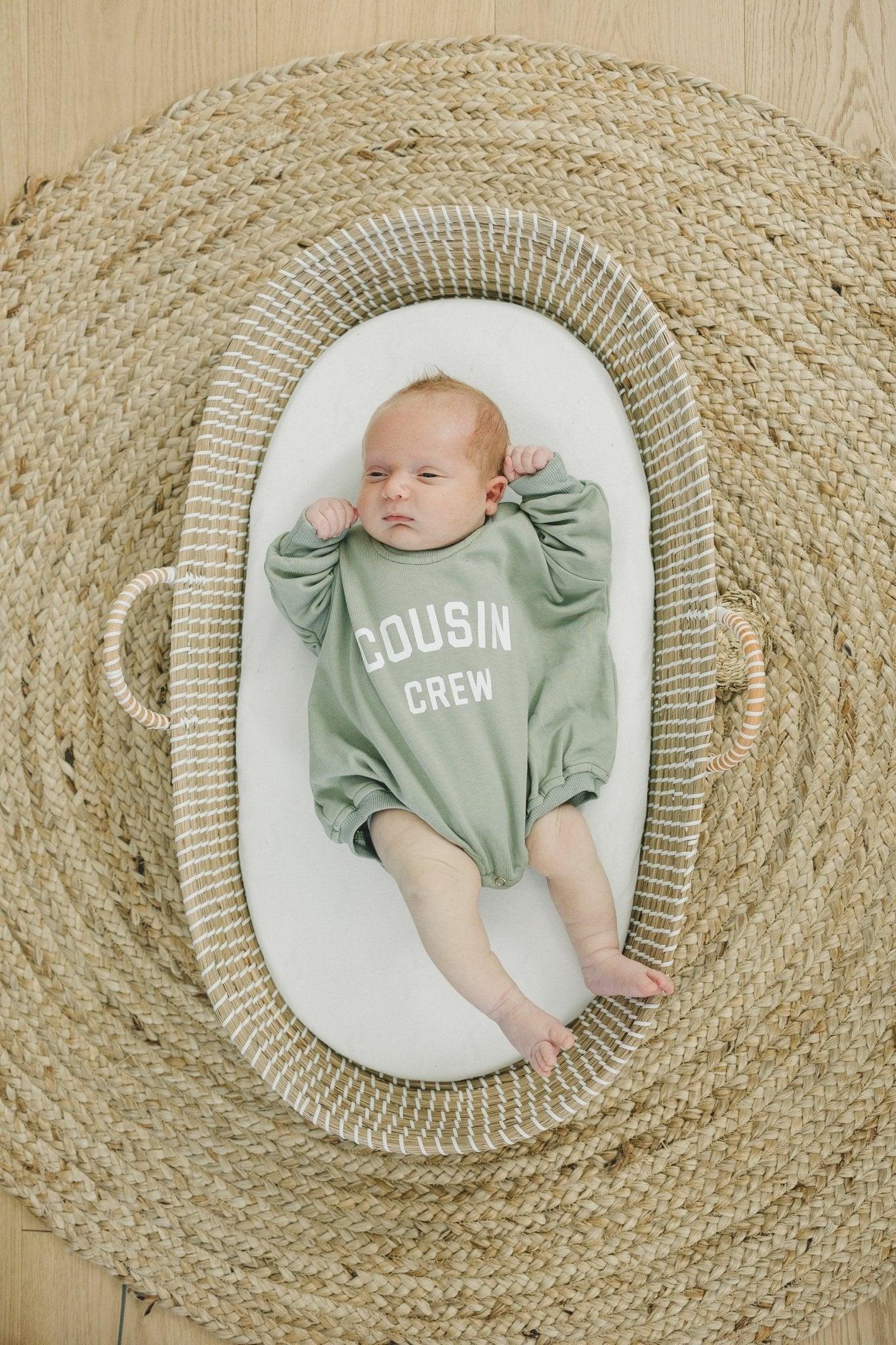 Cousin Crew Sweatshirt Romper - Little Joy Co.