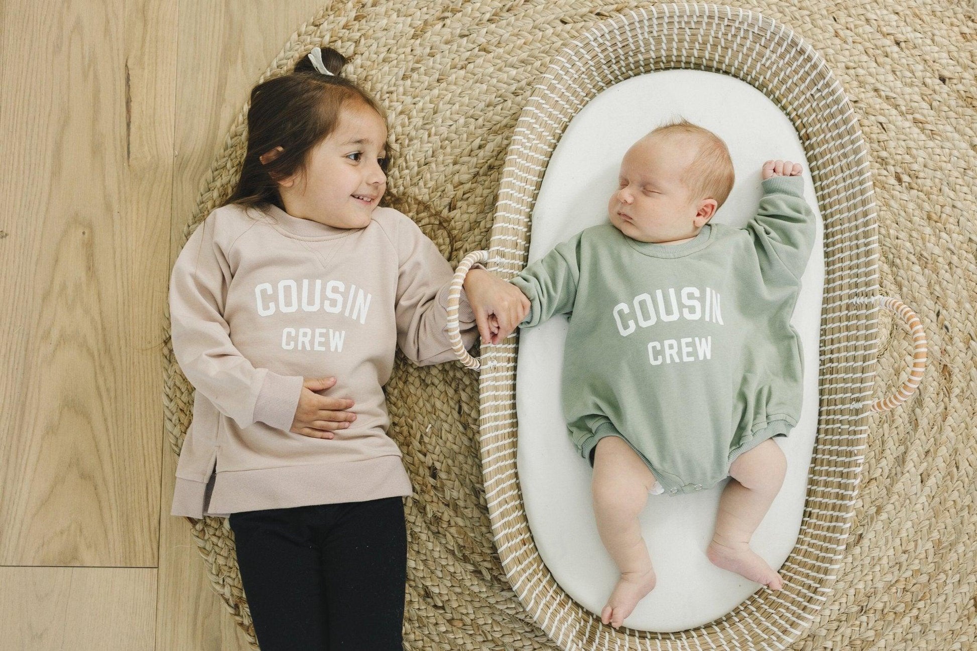 Cousin Crew Sweatshirt Romper - Little Joy Co.