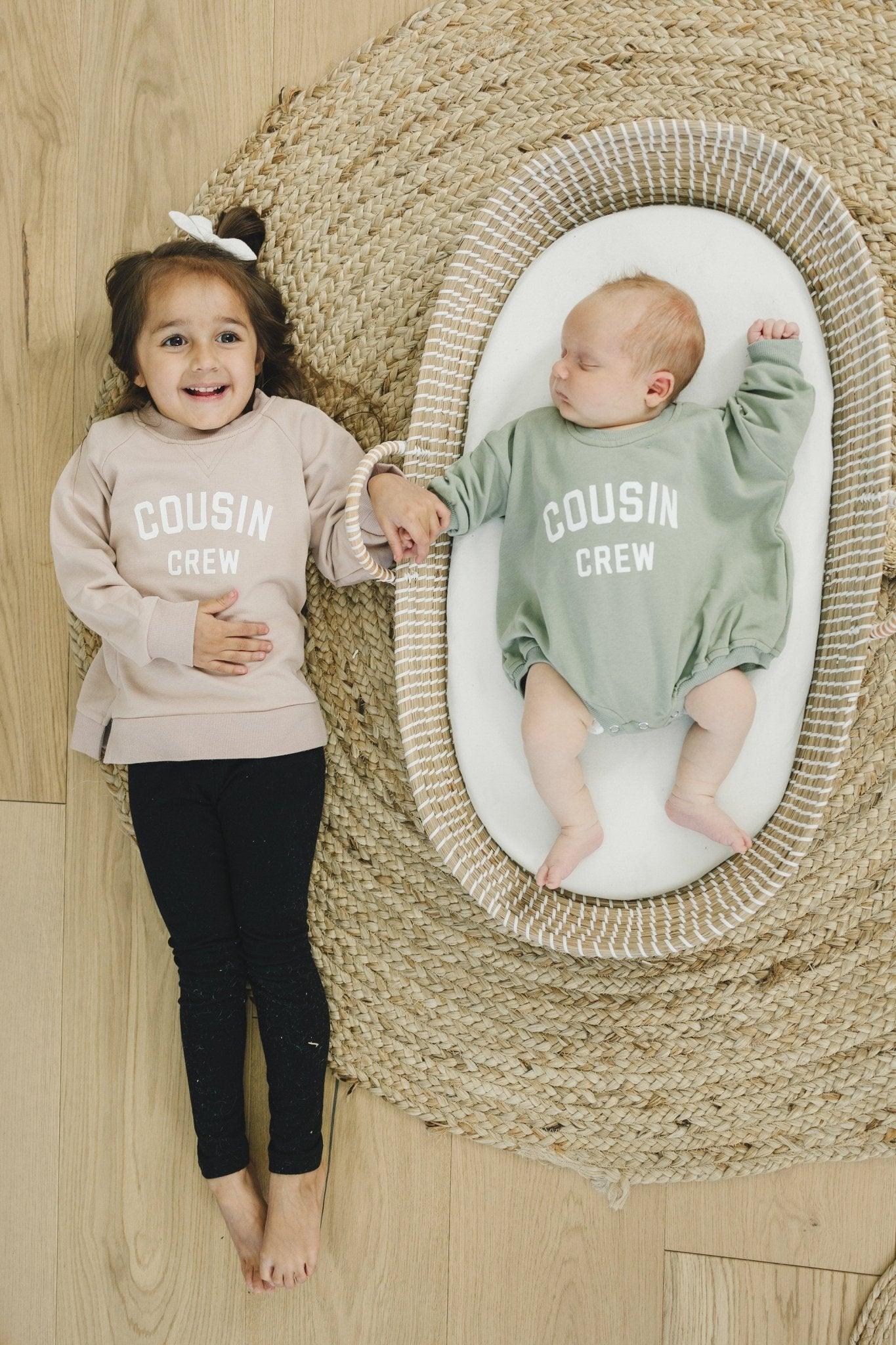 Cousin Crew Sweatshirt Romper - Little Joy Co.