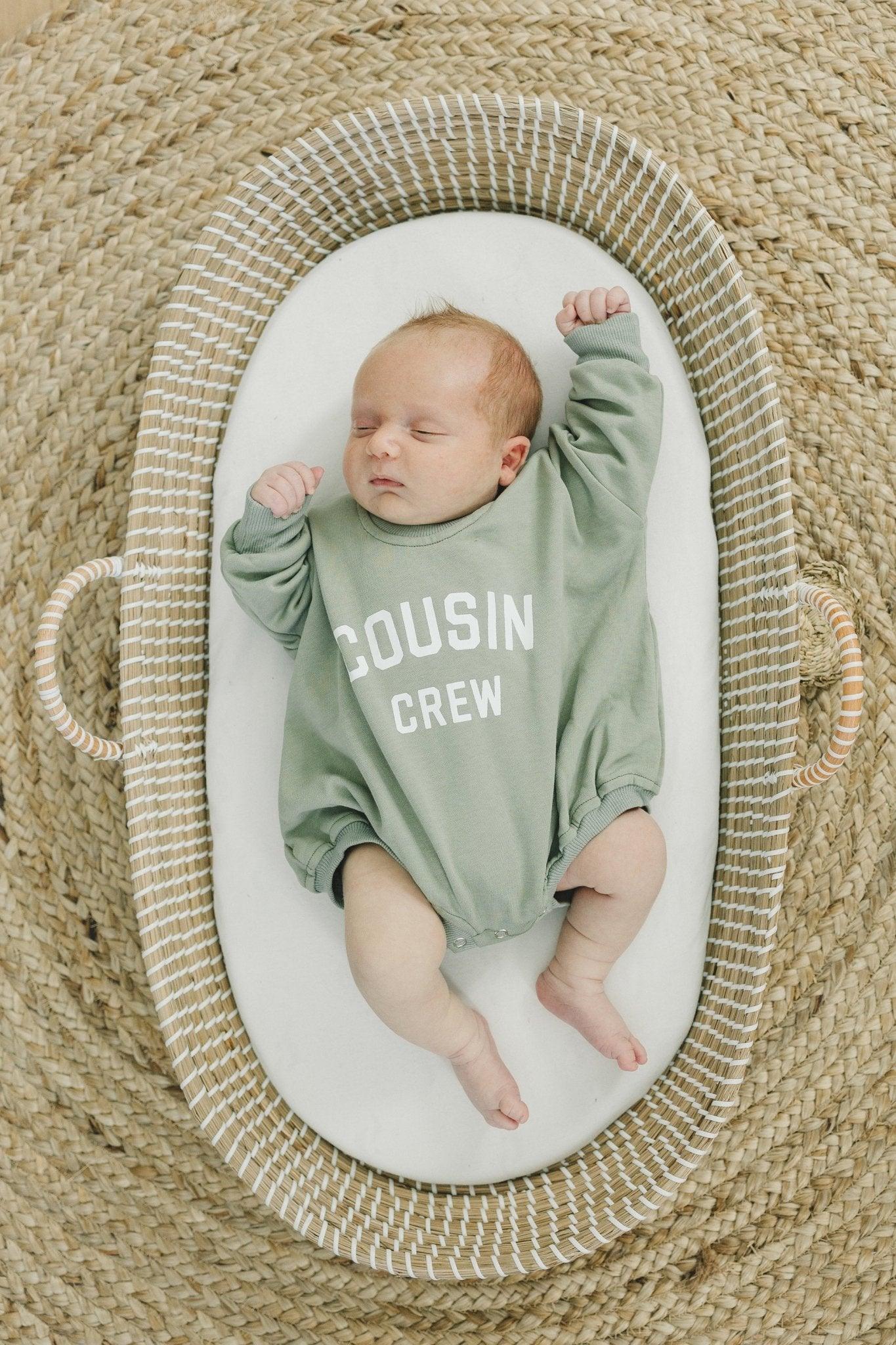 Cousin Crew Sweatshirt Romper - Little Joy Co.